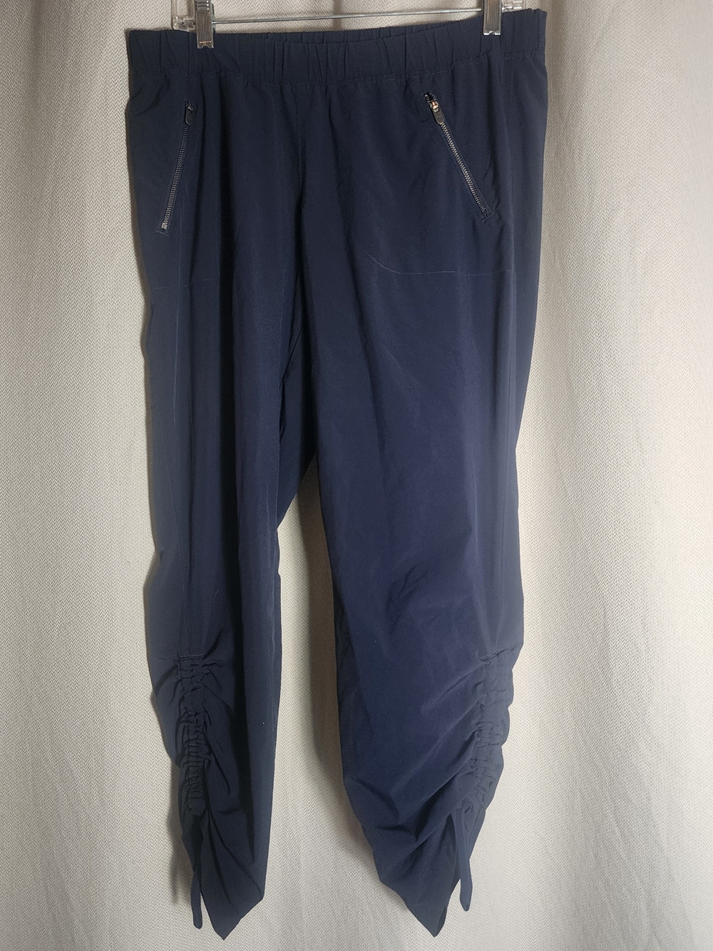 Athleta Navy Blue Drawstring Ankle Track Pants